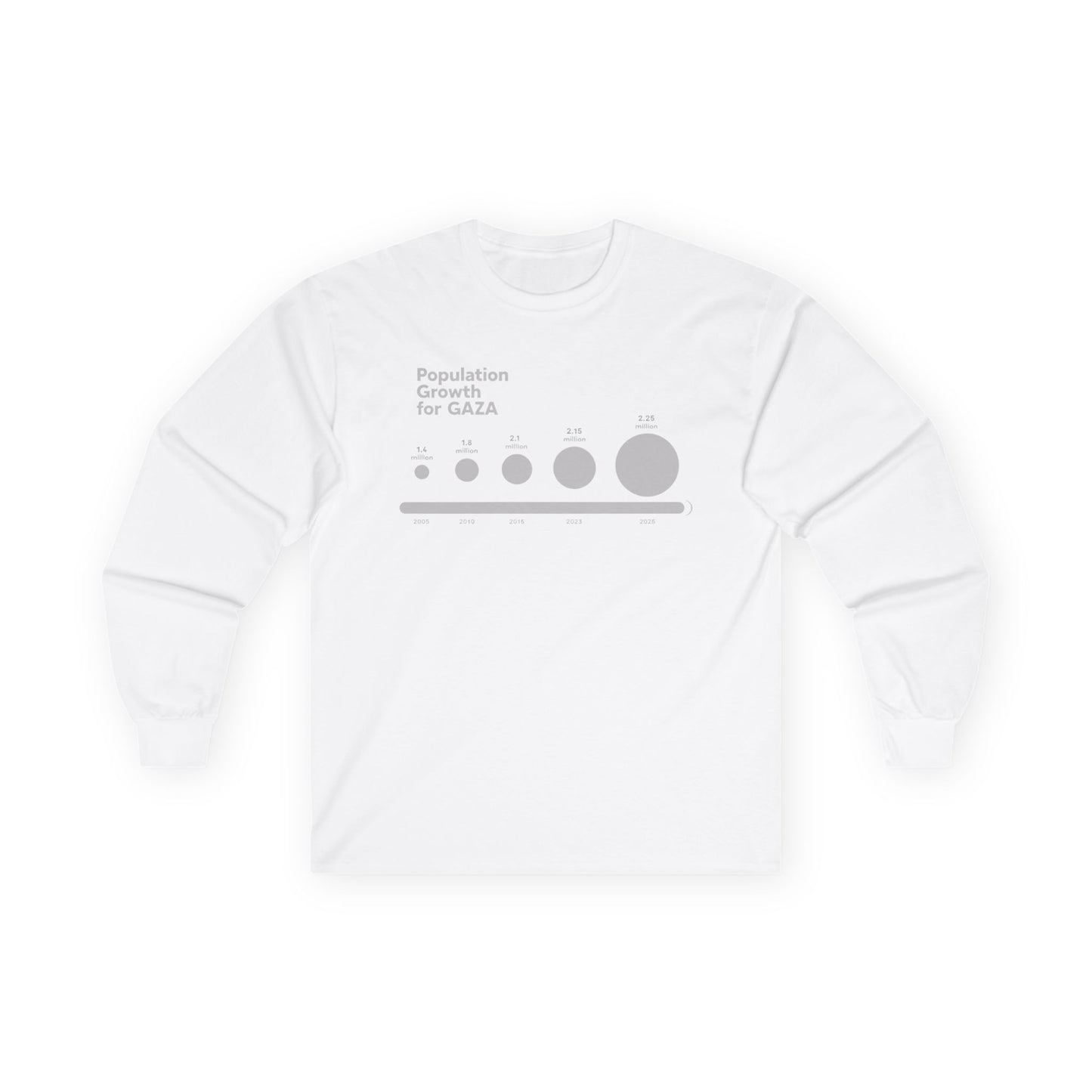 gaza population Long Sleeve Tee
