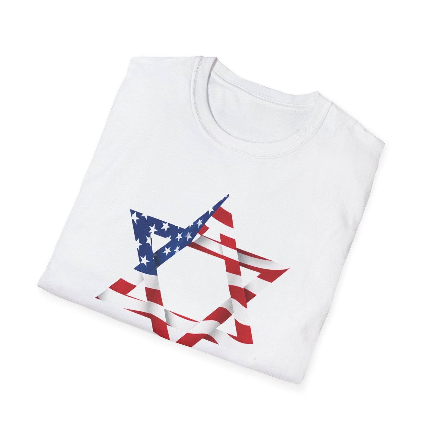 star of david USA flag 1 Unisex T-Shirt