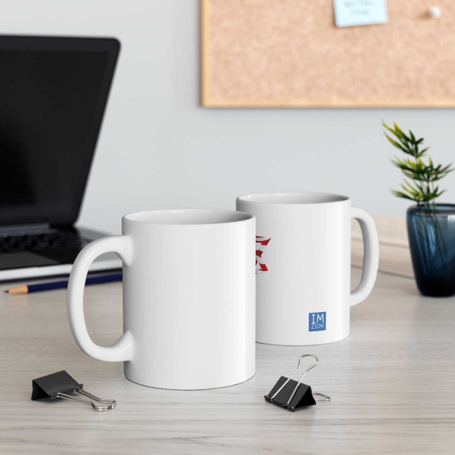 star of david USA flag 1 Ceramic Mug