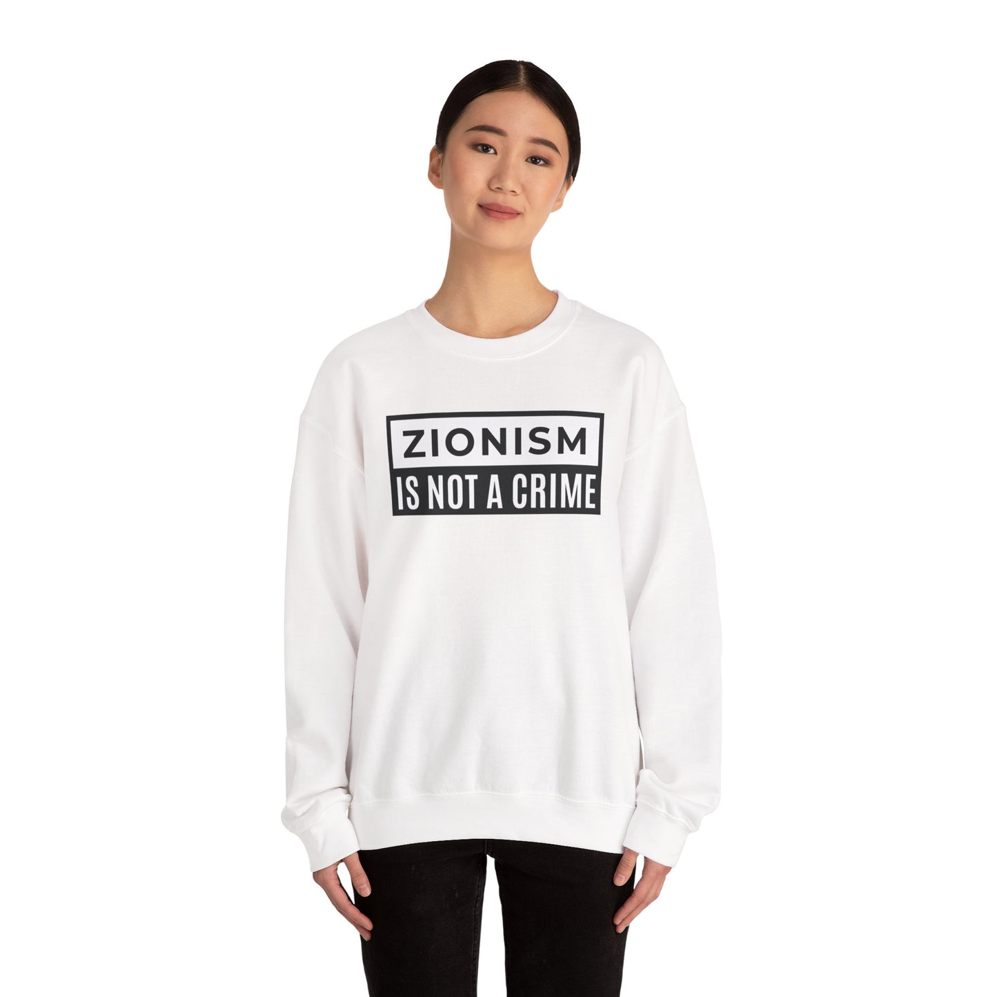 zionism is not a crime Unisex Heavy Blend™ Crewneck Sweatshirt