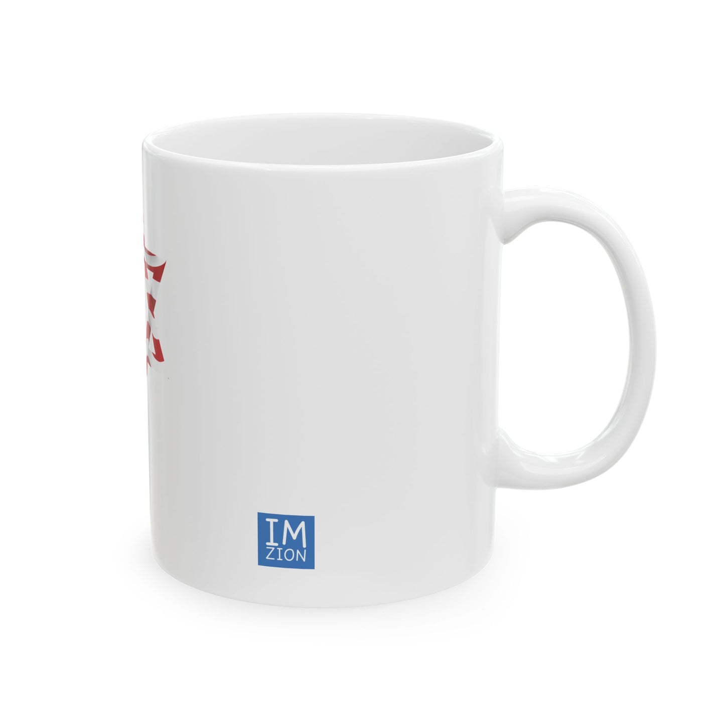 star of david USA flag 1 Ceramic Mug