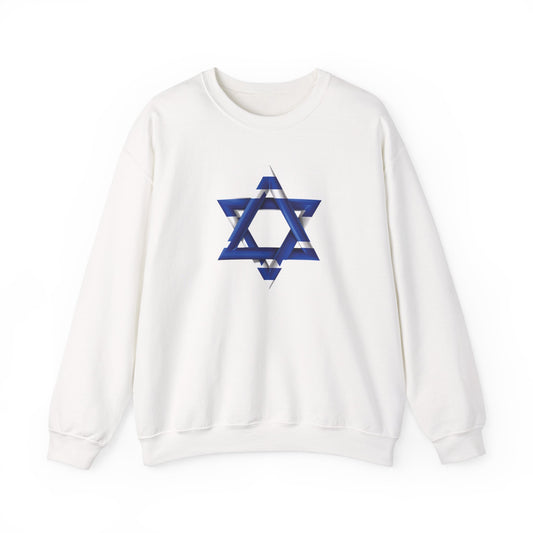 star of david Israeli flag Unisex Heavy Blend™ Crewneck Sweatshirt